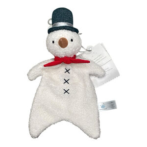 Cloud Island Snowman Christmas Lovey Security Blanket Soft Plush Soother NWT
